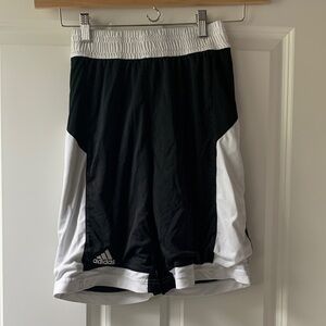 Adidas Black and White Basketball Shorts